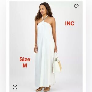 INC International Concepts Women's Elegant White Maxi Dress
